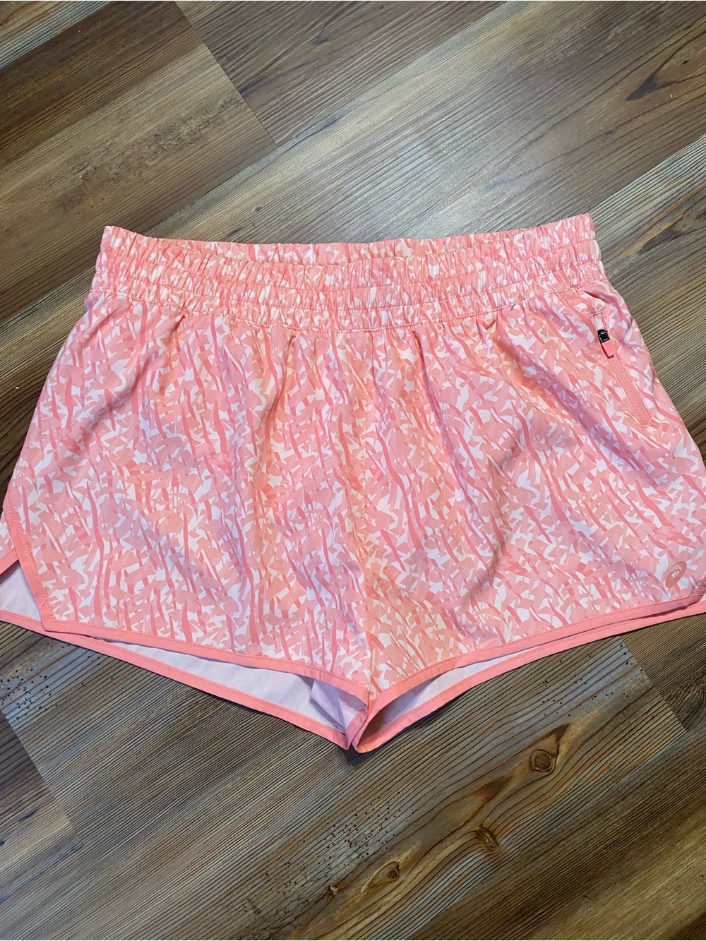 Asics Pink Coral Patterned Women’s Running Shorts